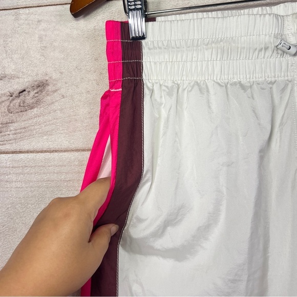 FP Movement Free People End Zone Track Pants Pink White Striped Sz M - Picture 6 of 11